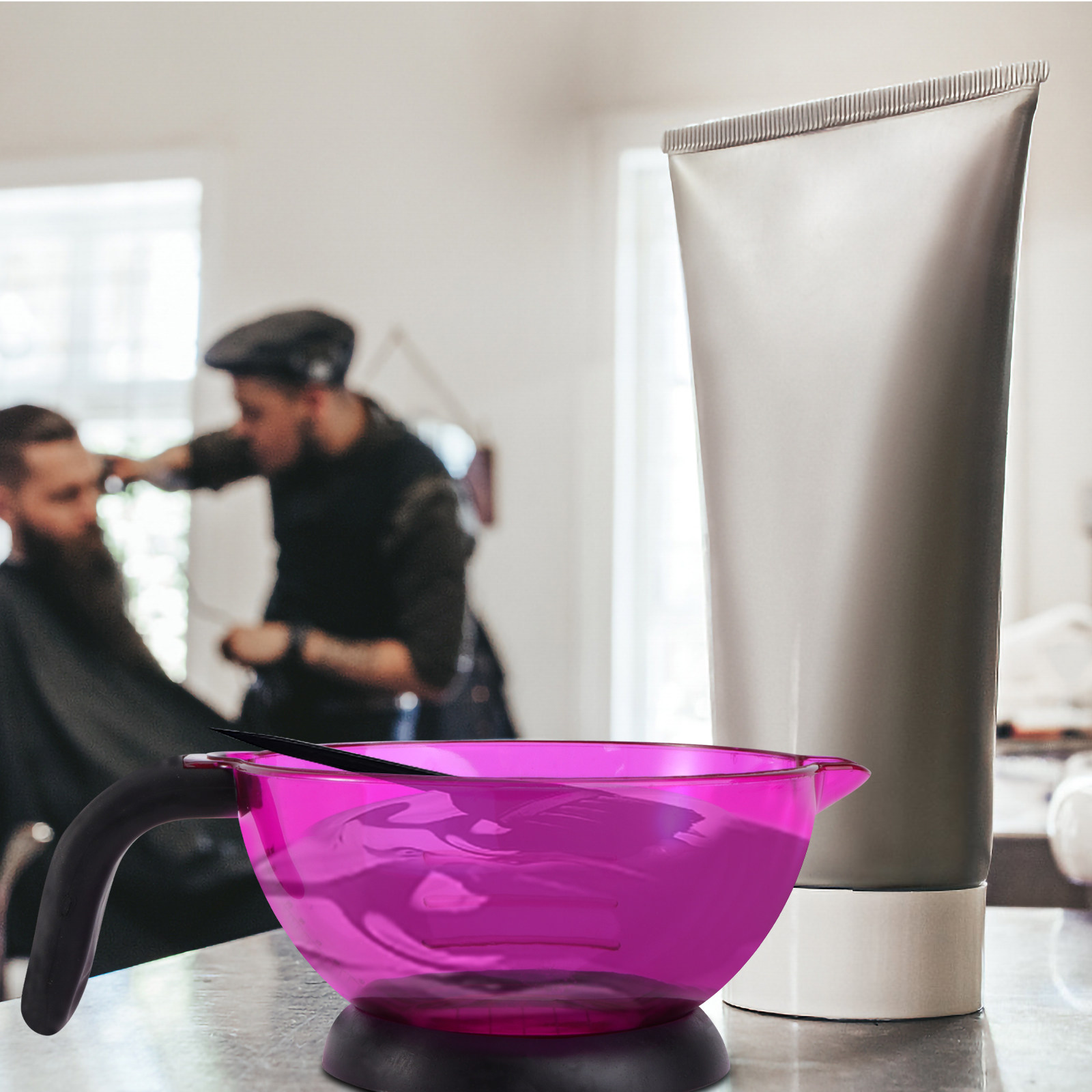 Mixing Cup Silicone - 1Pcs Hair Coloring Silicone Bowl Purple