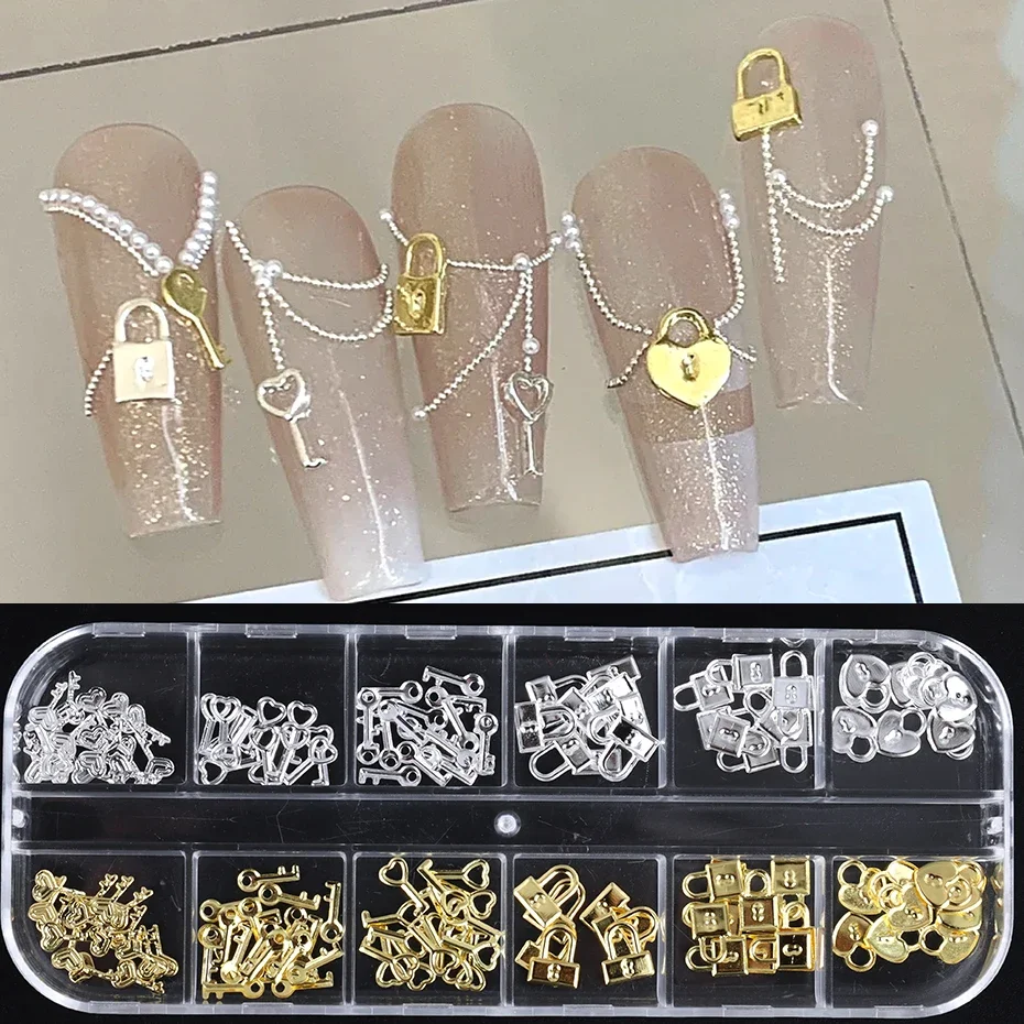 12 Grids Gold Silver Metal Loc - Gold Foil Flakes recensie en prijs