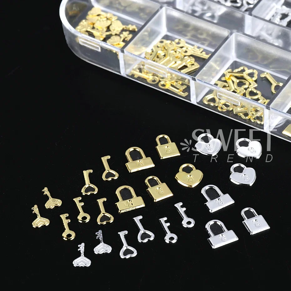 12 Grids Gold Silver Metal Loc - Gold Foil Flakes recensie en prijs