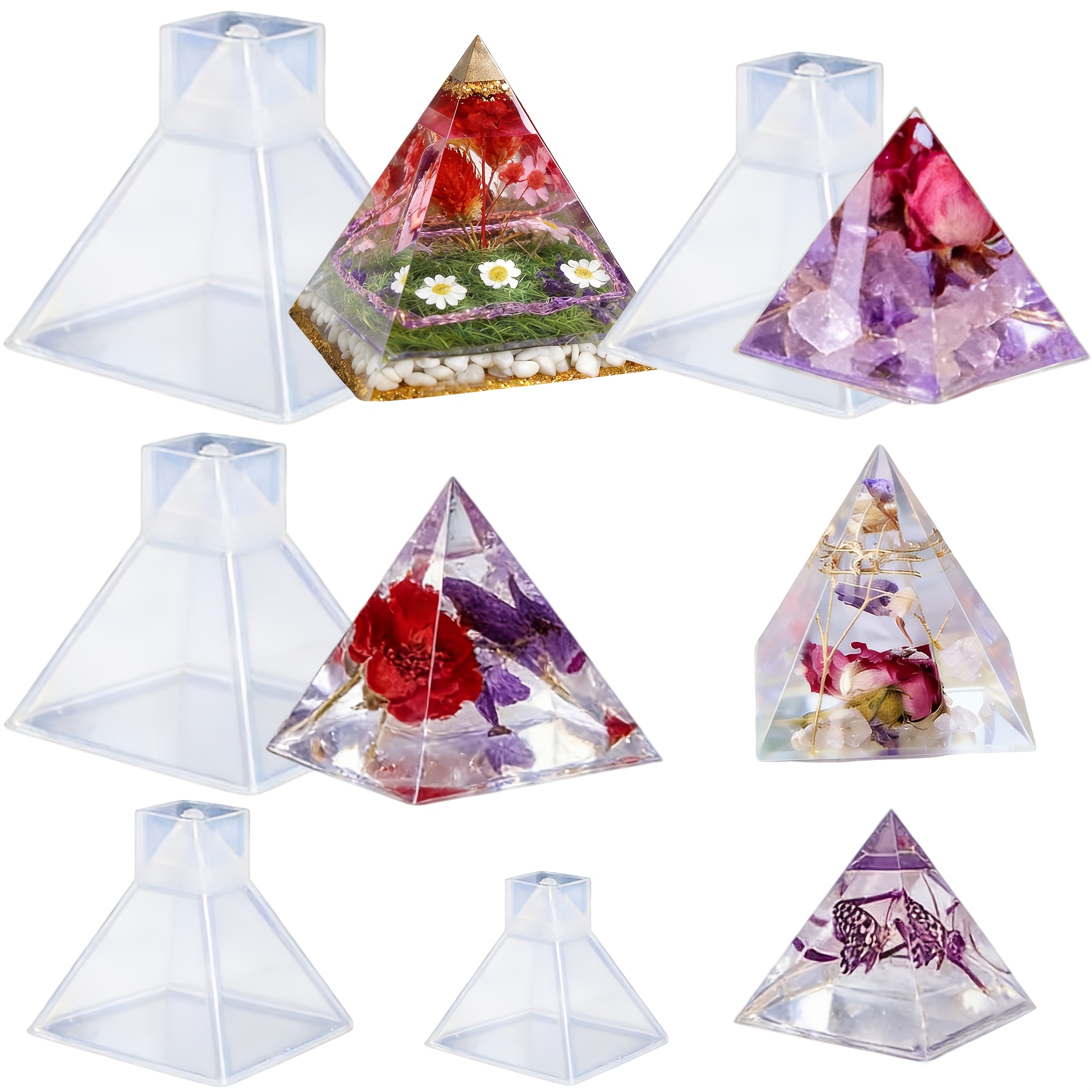 5pc - Pyramid Resin Molds of V - Resin Jewelry Kit recensie en prijs