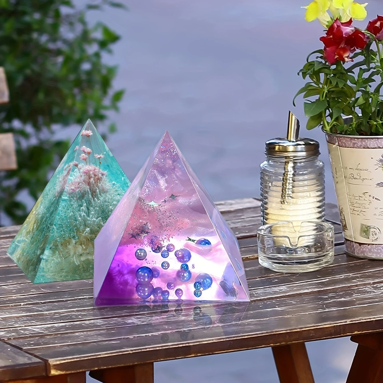 5pc - Pyramid Resin Molds of V - Resin Jewelry Kit recensie en prijs