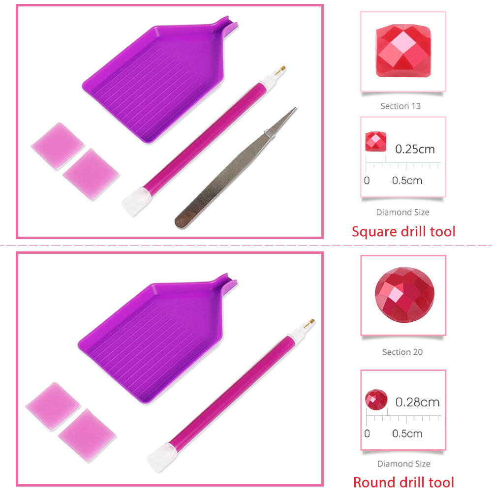 1PC frameless  Full Square Rou - Resin Craft Supplies recensie en prijs