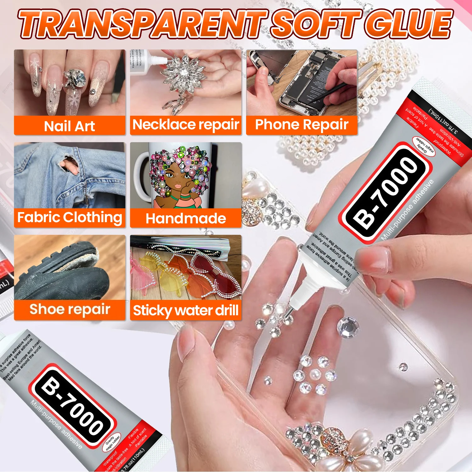 1-10Pcs B-7000 Super Glue Lool - Crafting Resin recensie en prijs