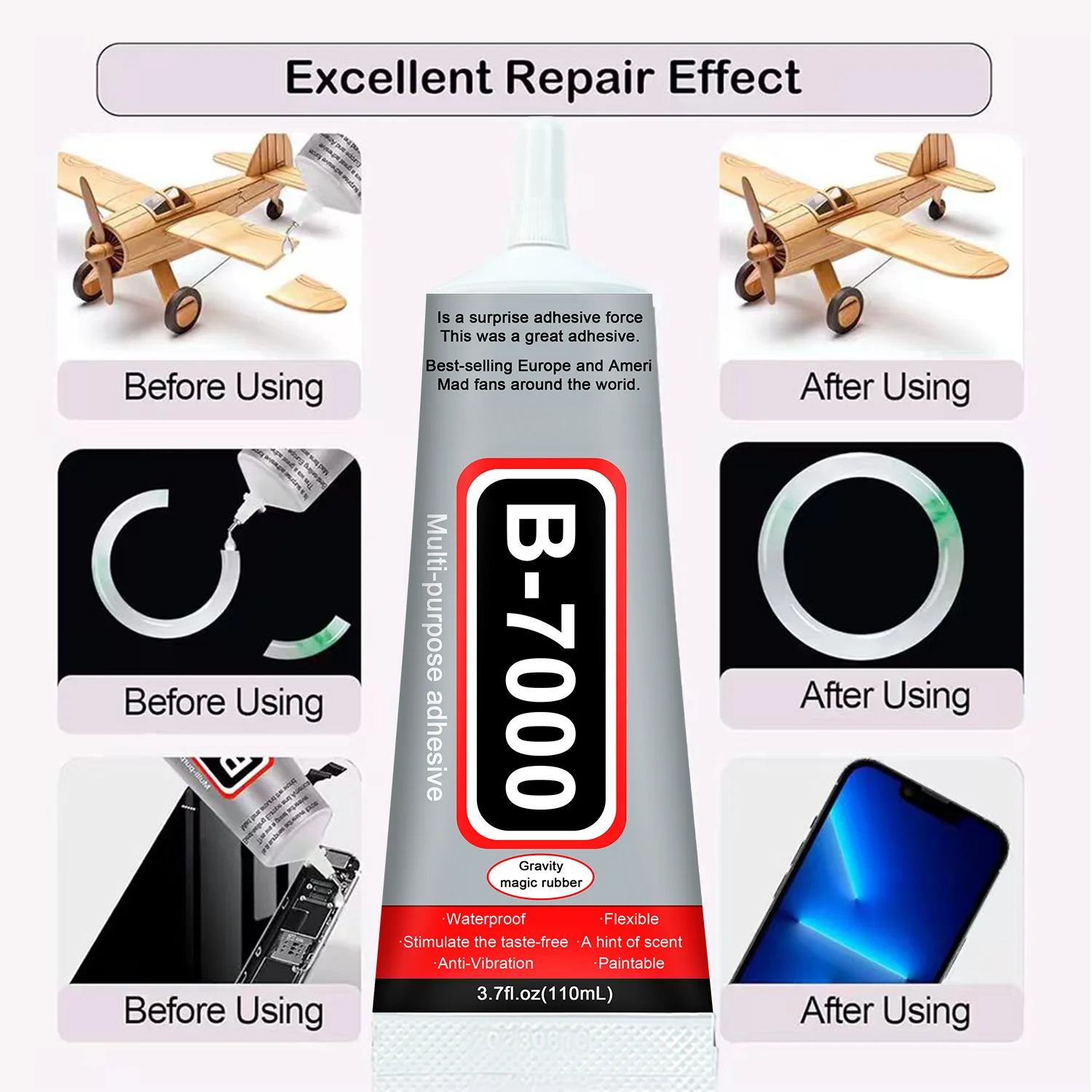 1-10Pcs B-7000 Super Glue Lool - Crafting Resin recensie en prijs