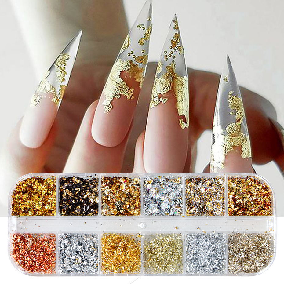12 Color Gold Foils Gorgeous N - Gold Foil Flakes recensie en prijs