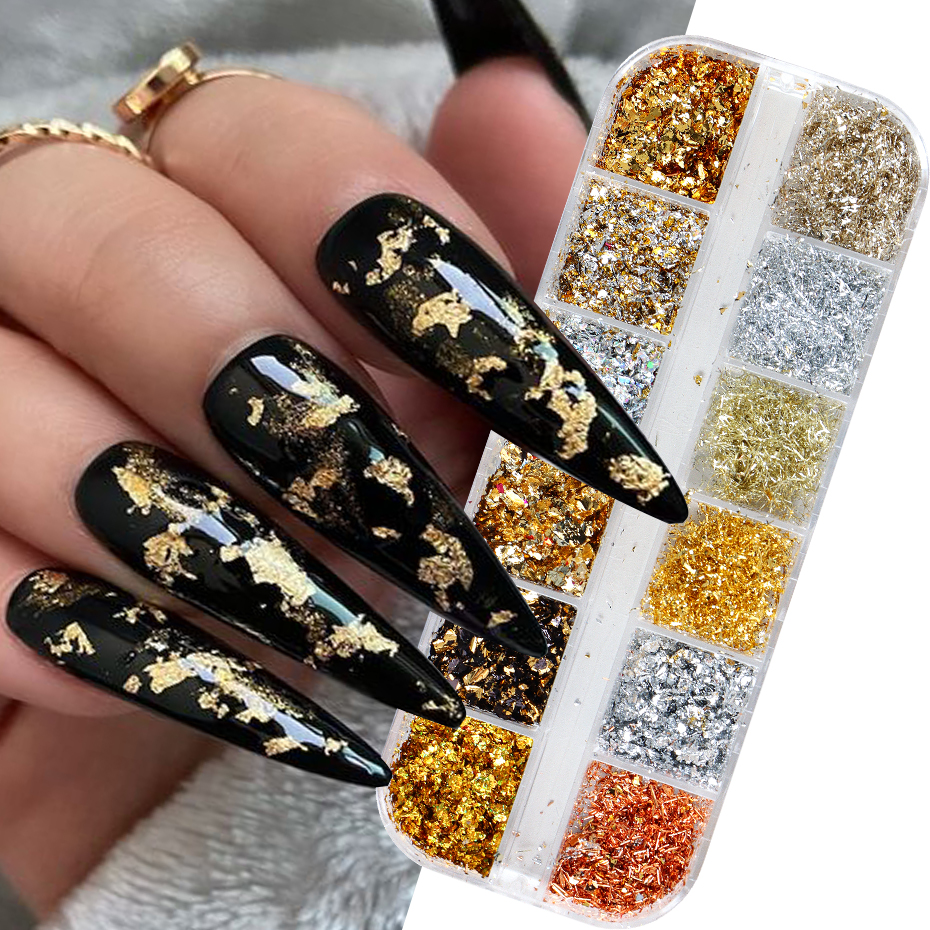 12 Color Gold Foils Gorgeous N - Gold Foil Flakes recensie en prijs
