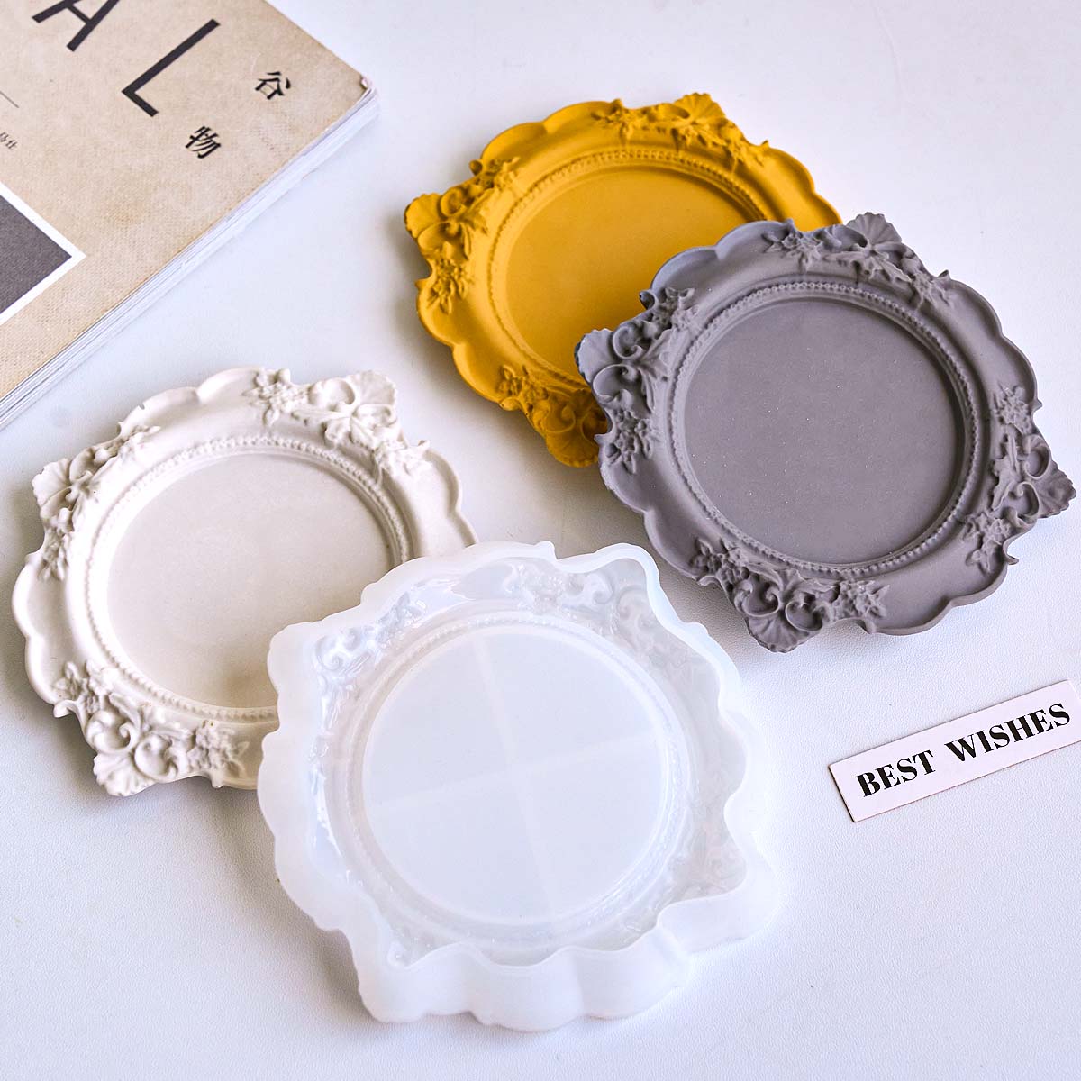 Round Relief Storage Tray Sili - Coaster Mold Round recensie en prijs