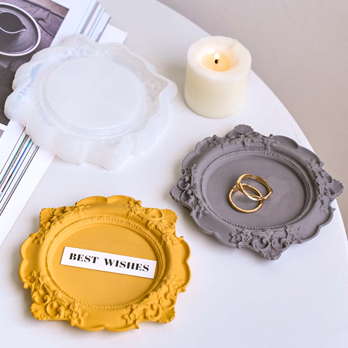Round Relief Storage Tray Sili - Coaster Mold Round recensie en prijs