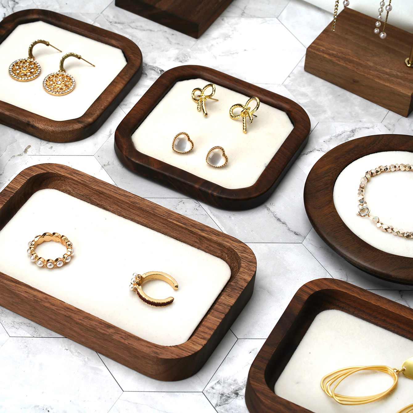 Solid Wood Jewelry Tray Bracel - Wood Ring Blank recensie en prijs