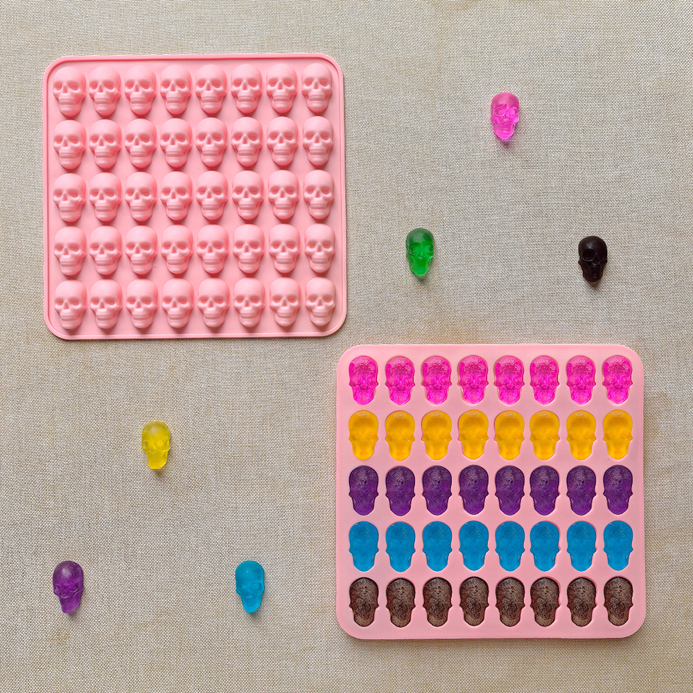 1pc 40 hole skull shaped bakin - Silicone Mold Tray recensie en prijs