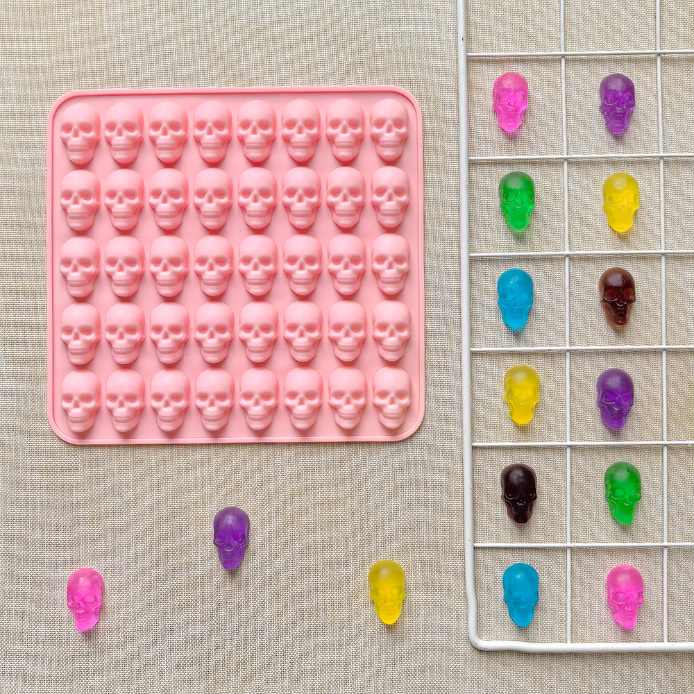 1pc 40 hole skull shaped bakin - Silicone Mold Tray recensie en prijs