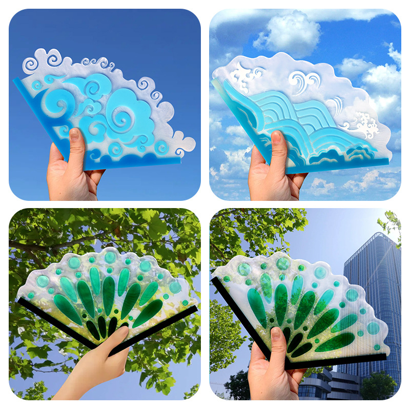 DIY Chinese Folding Fan Silico - Resin Ocean Wave Mold recensie en prijs