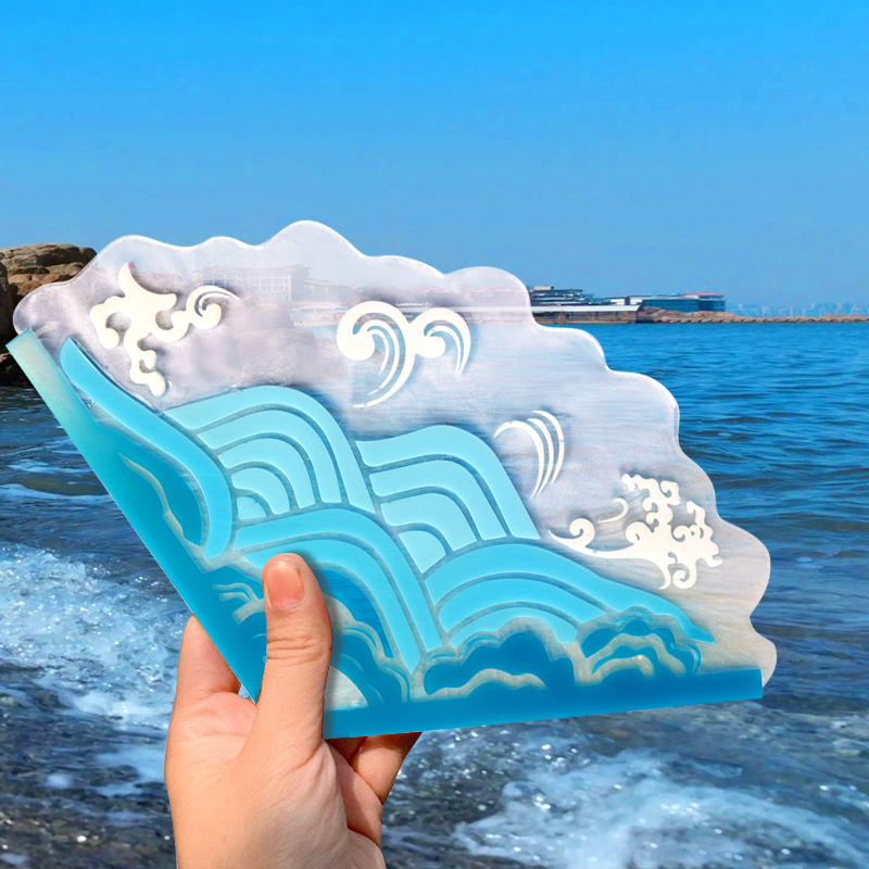 DIY Chinese Folding Fan Silico - Resin Ocean Wave Mold recensie en prijs