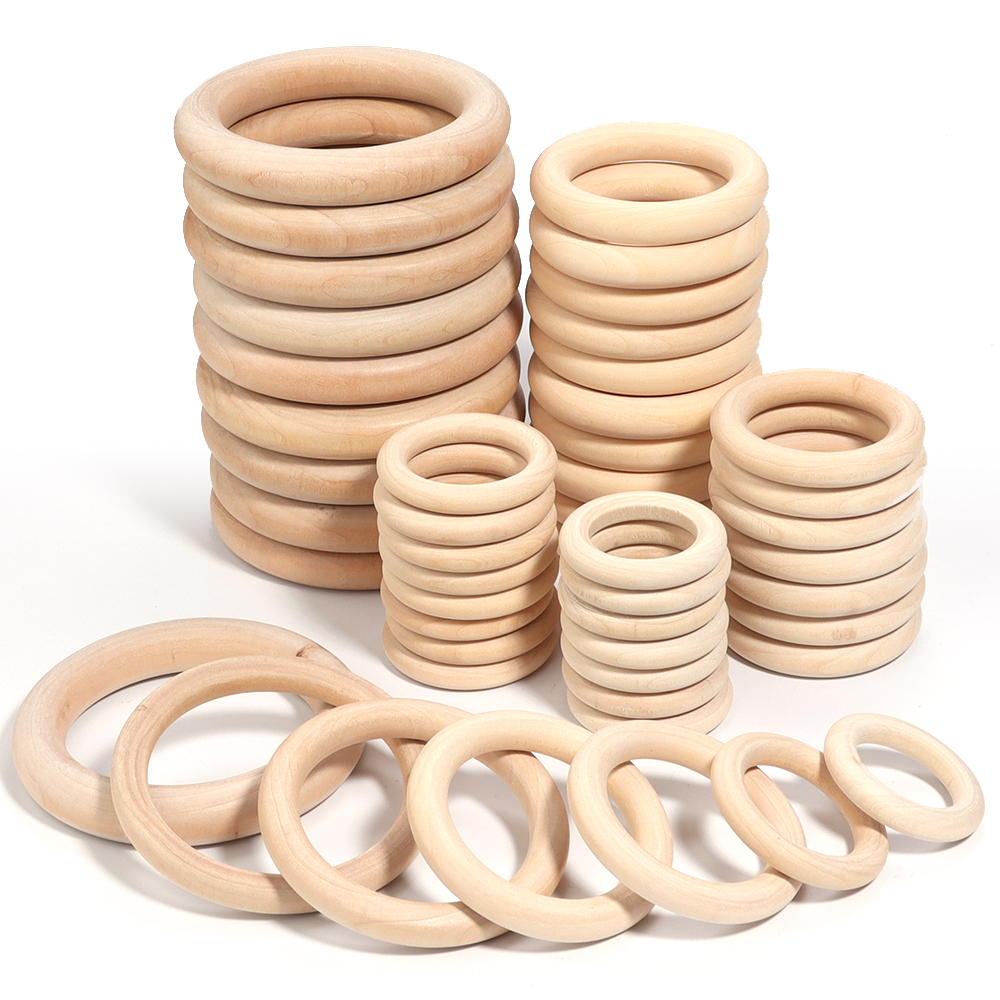 Unfinished Solid Wooden Rings  - Wood Ring Blank recensie en prijs