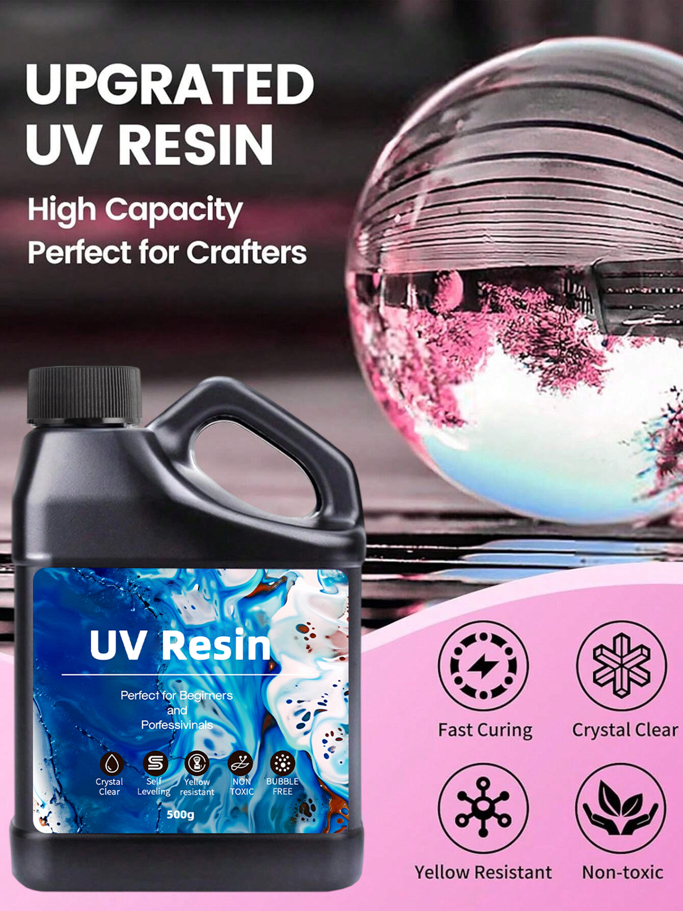 UV Resin 500-1000g -Bulk Upgra - Epoxy Uv Resin Kit recensie en prijs