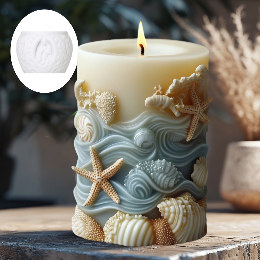 DIY Ocean style relief cylindr - Resin Ocean Wave Mold recensie en prijs