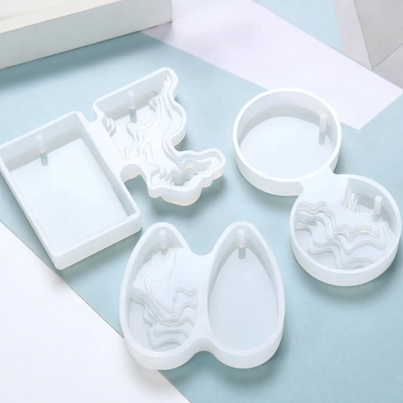 Round Water Drop Handmade DIY  - Resin Ocean Wave Mold recensie en prijs