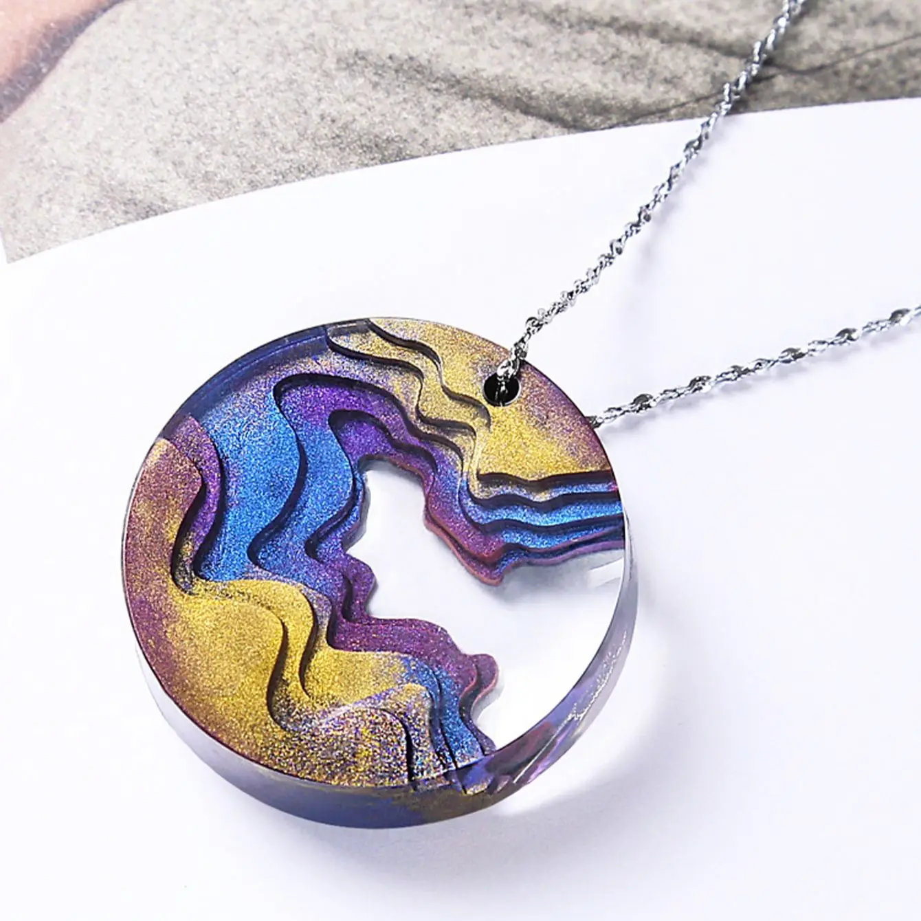 Round Water Drop Handmade DIY  - Resin Ocean Wave Mold recensie en prijs