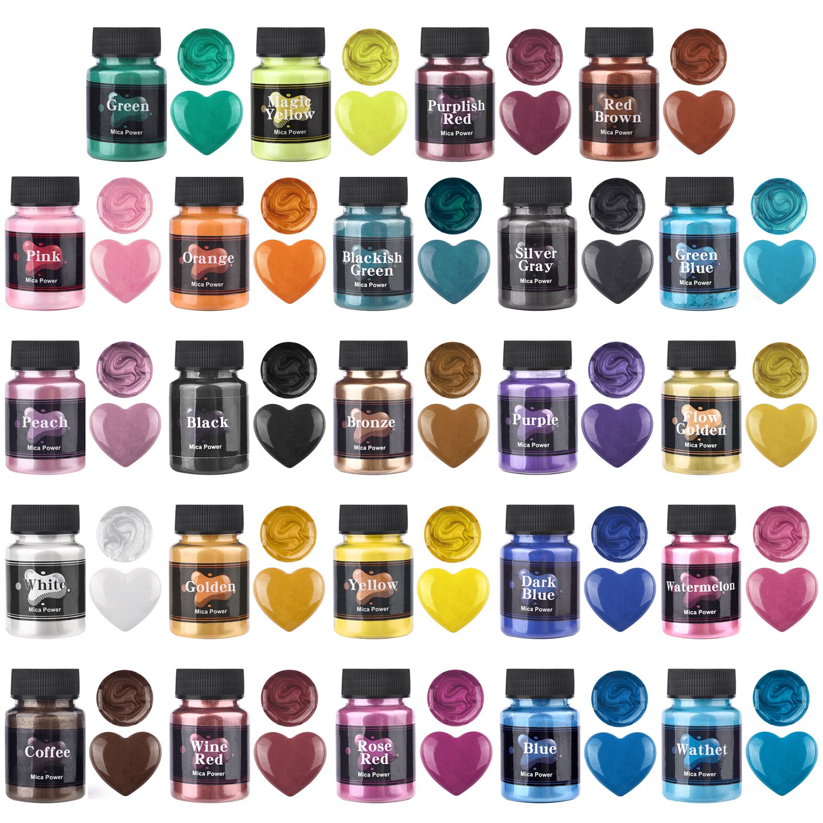 50ml 24 Colors Resin Pearl Pow - Resin Pigment Set recensie en prijs