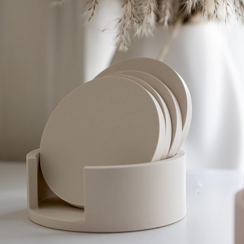 5pcs Round Coaster Silicone Mo - Coaster Mold Round recensie en prijs
