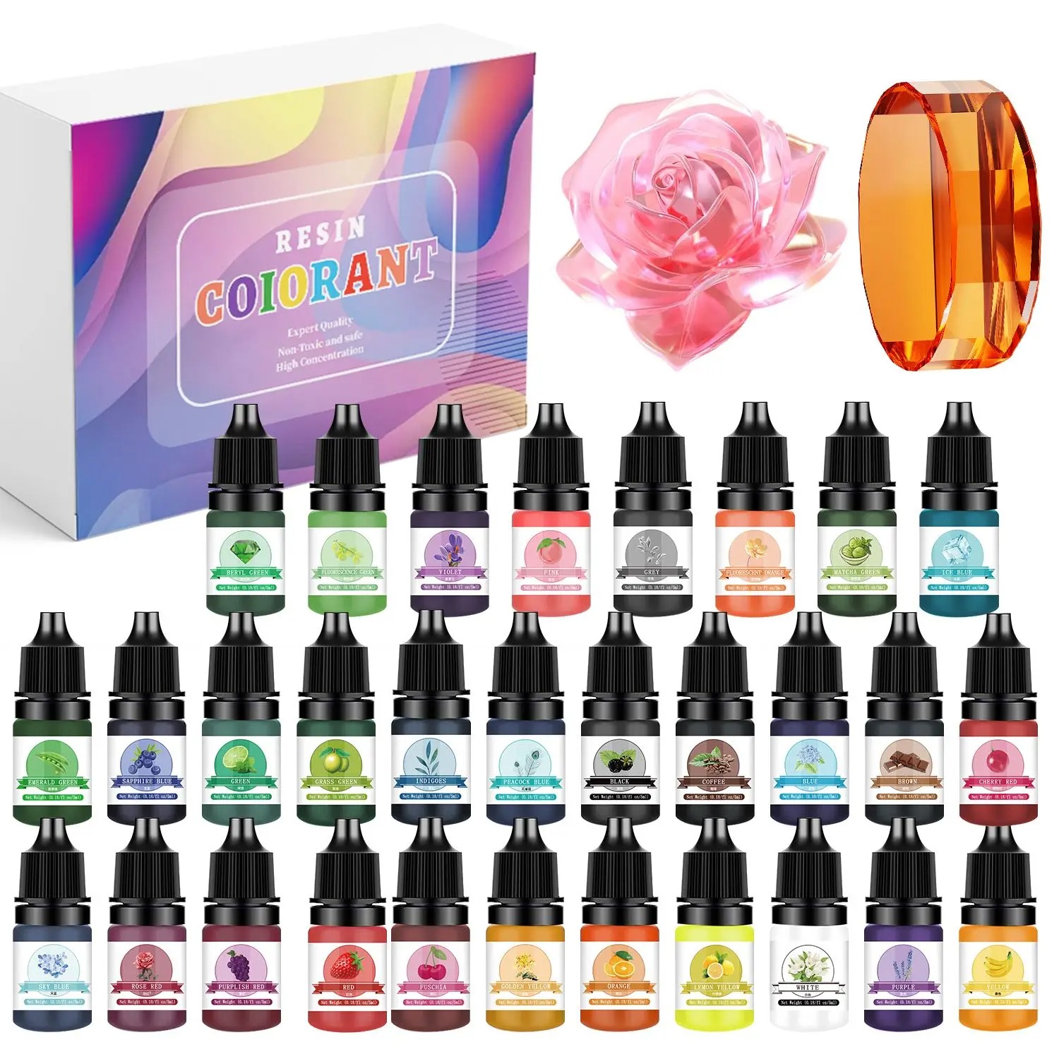 30Colors 5ml Epoxy Resin Pigme - Epoxy Uv Resin Kit recensie en prijs