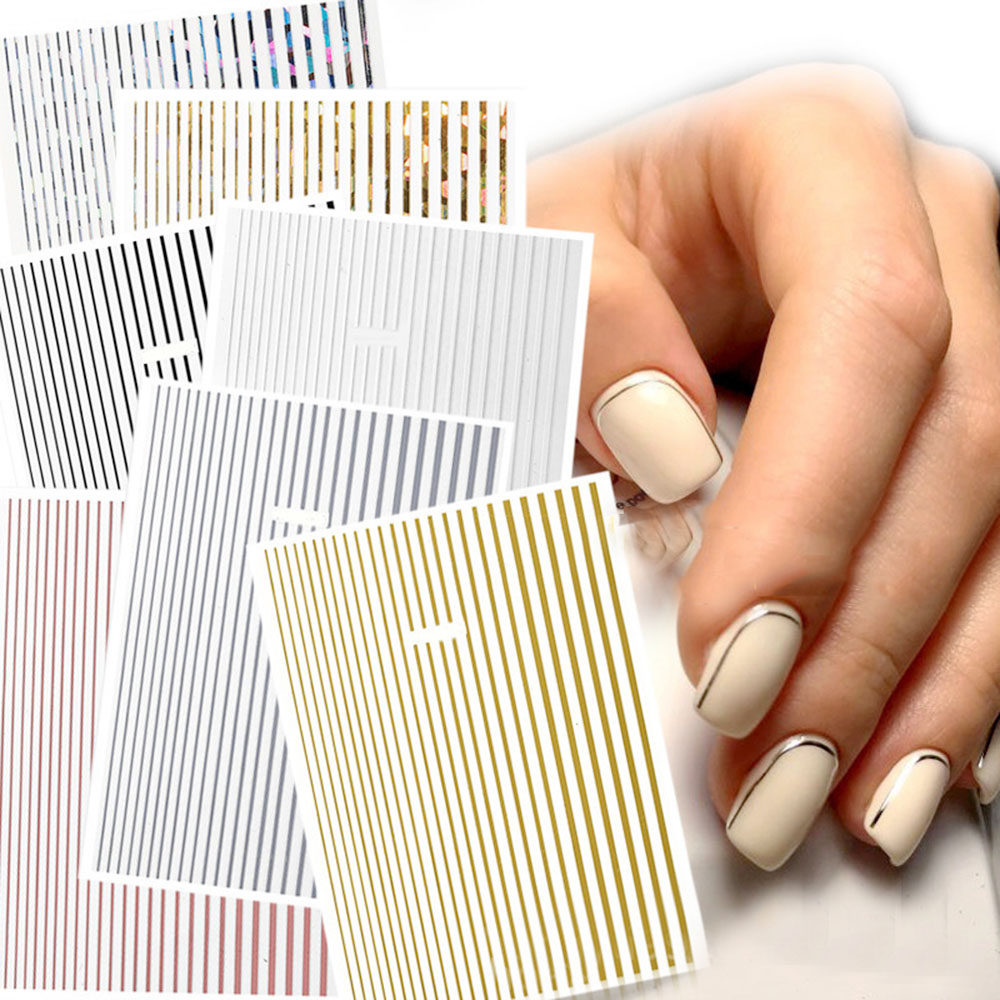 1 Sheet 3D Gold Silver Lines S - Gold Foil Flakes recensie en prijs