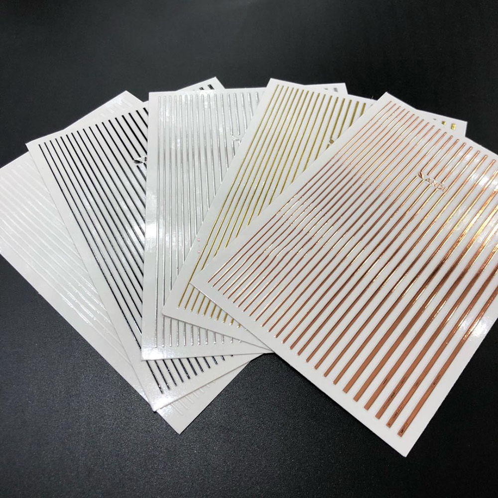 1 Sheet 3D Gold Silver Lines S - Gold Foil Flakes recensie en prijs