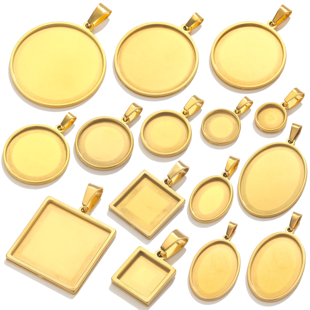 5pcs Stainless Steel Pendant C - Bezels Set Pendant recensie en prijs