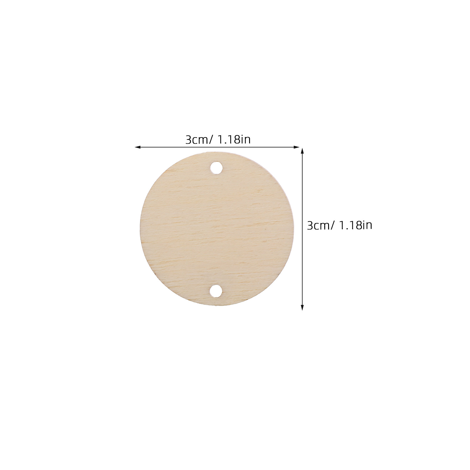 100Pcs Round Wood Chips Calend - Wood Ring Blank recensie en prijs