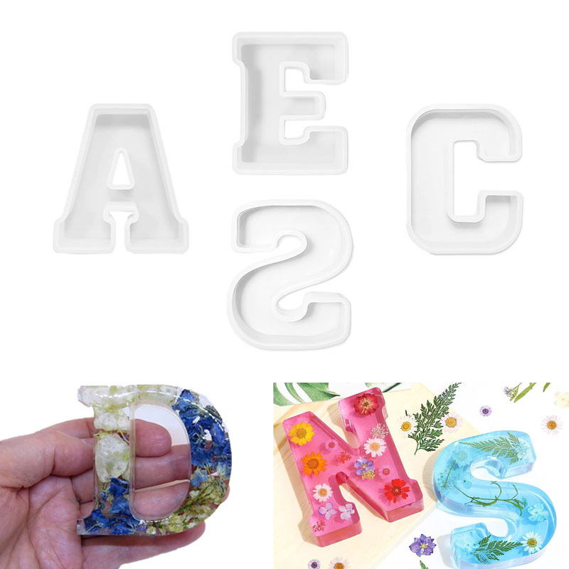 1pc A-Z Letter Silicone Molds  - Resin Craft Ideas recensie en prijs