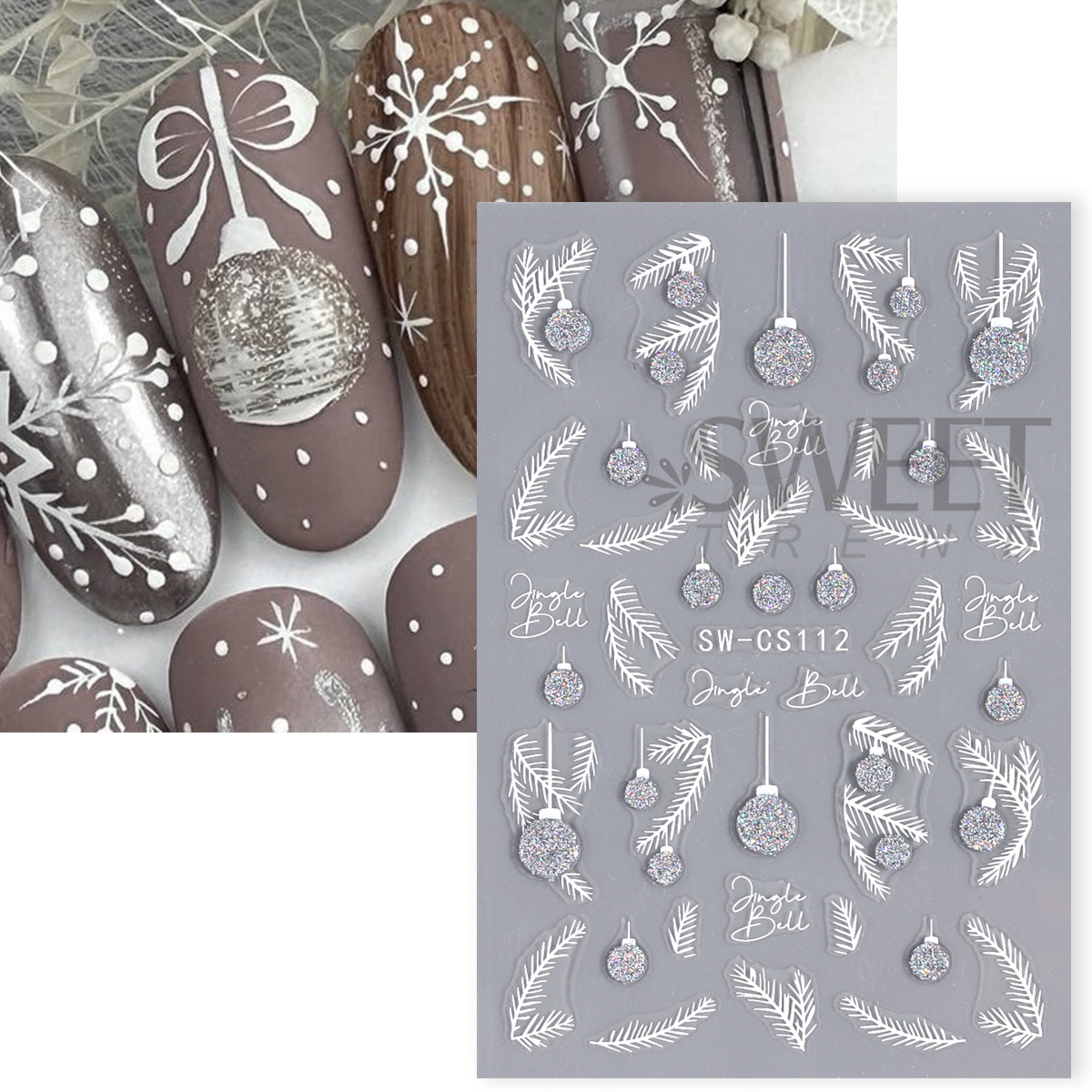 4pcs Winter Cartoon Christmas  - Gold Foil Flakes recensie en prijs