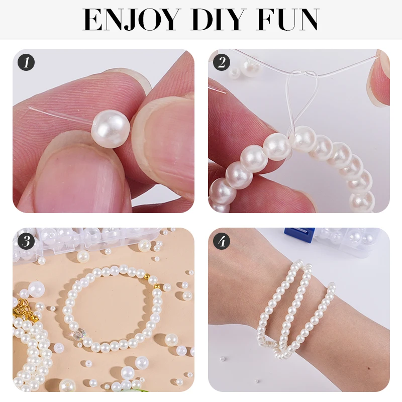 800pcs Artificial Faux Pearl R - Resin Jewelry Kit recensie en prijs