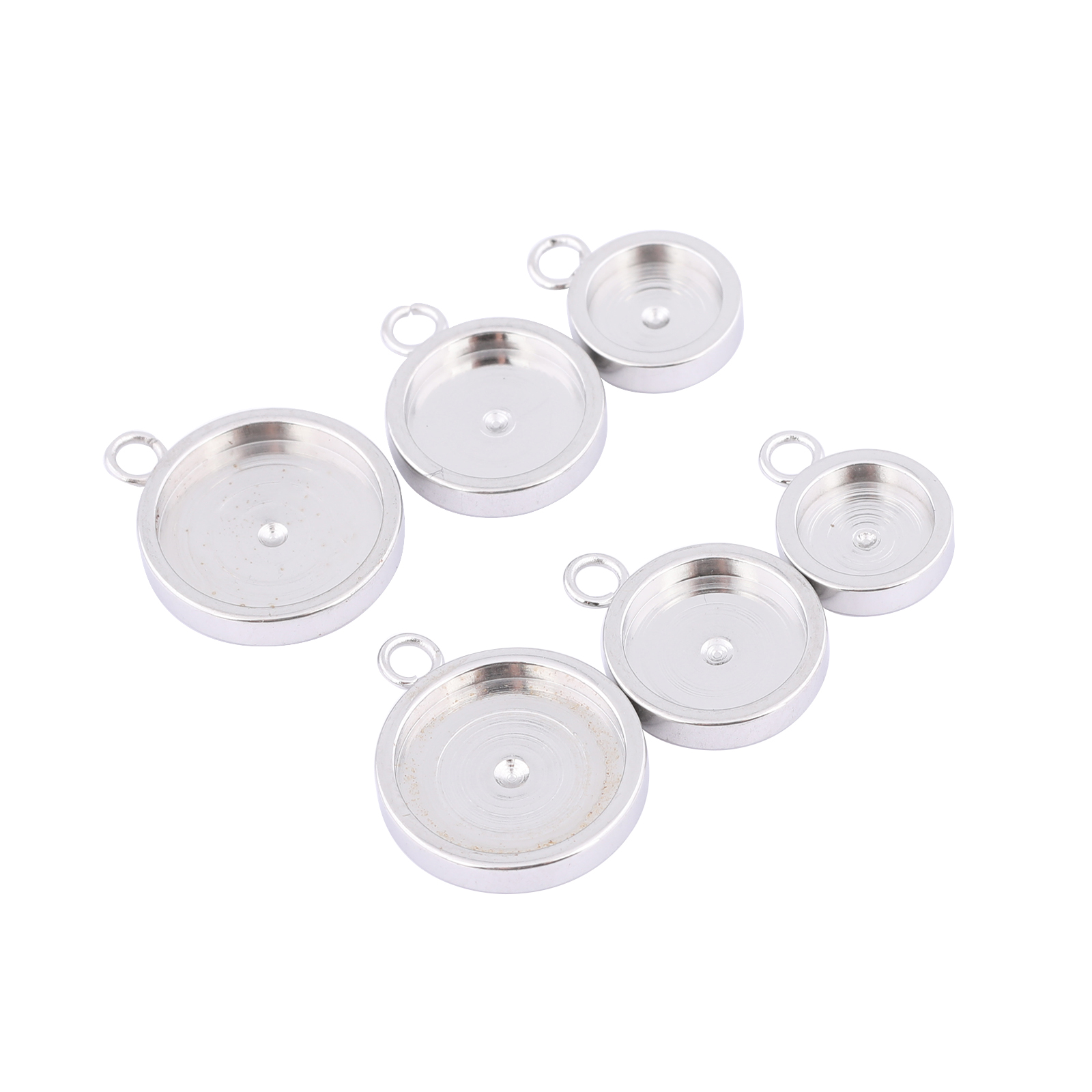 20pcs Stainless Steel 6mm 8mm  - Bezels Set Pendant recensie en prijs