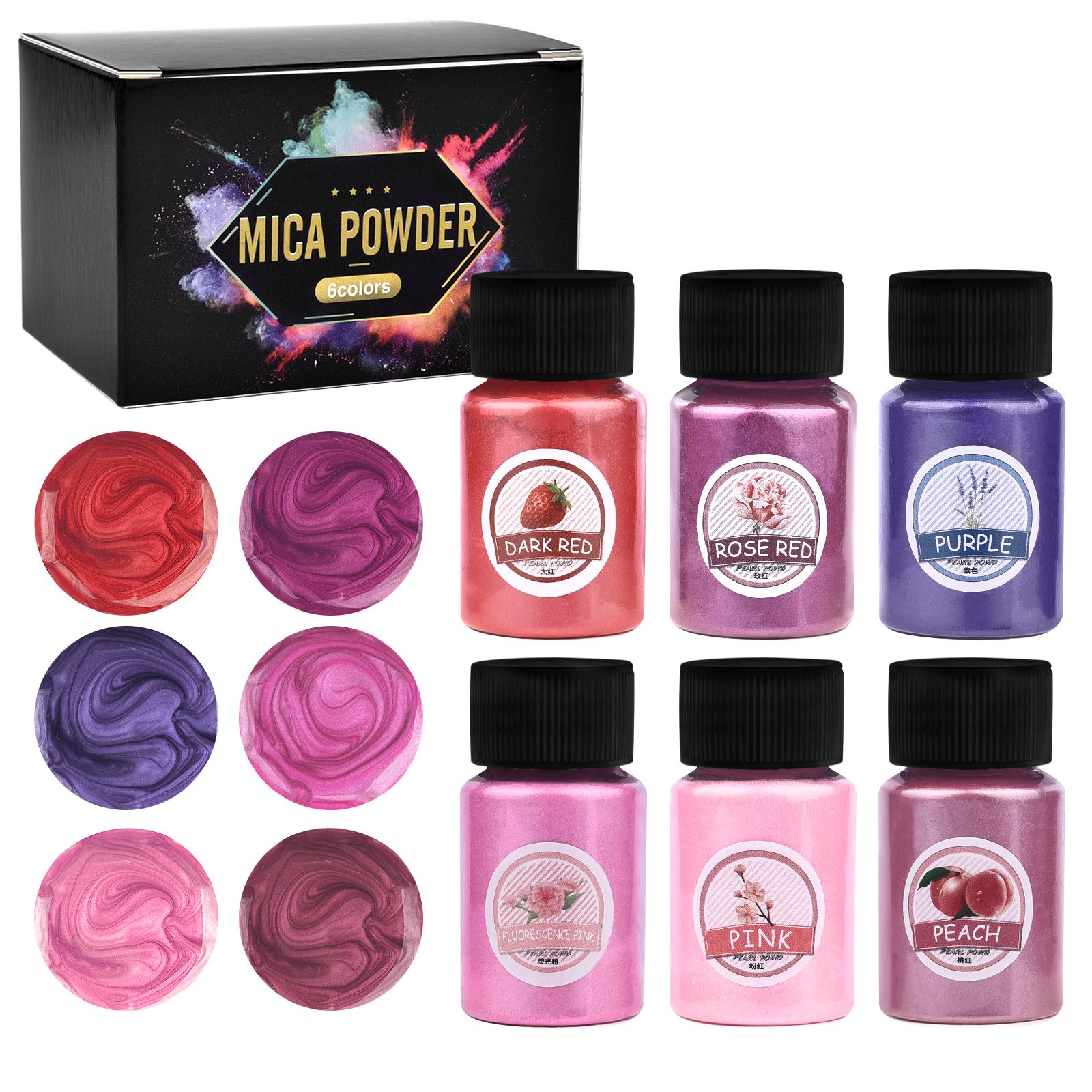 6Colors/Sets Pearl Powder Pigm - Resin Pigment Set recensie en prijs