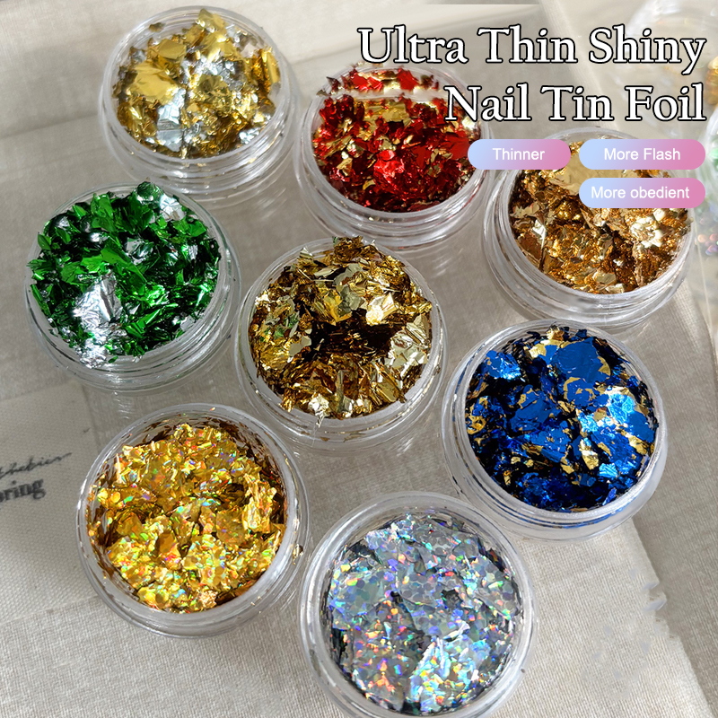 Gold Foil Fragment Nail Glitte - Gold Foil Flakes recensie en prijs