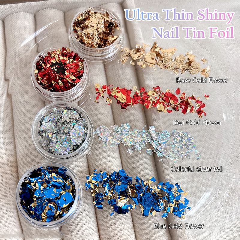 Gold Foil Fragment Nail Glitte - Gold Foil Flakes recensie en prijs