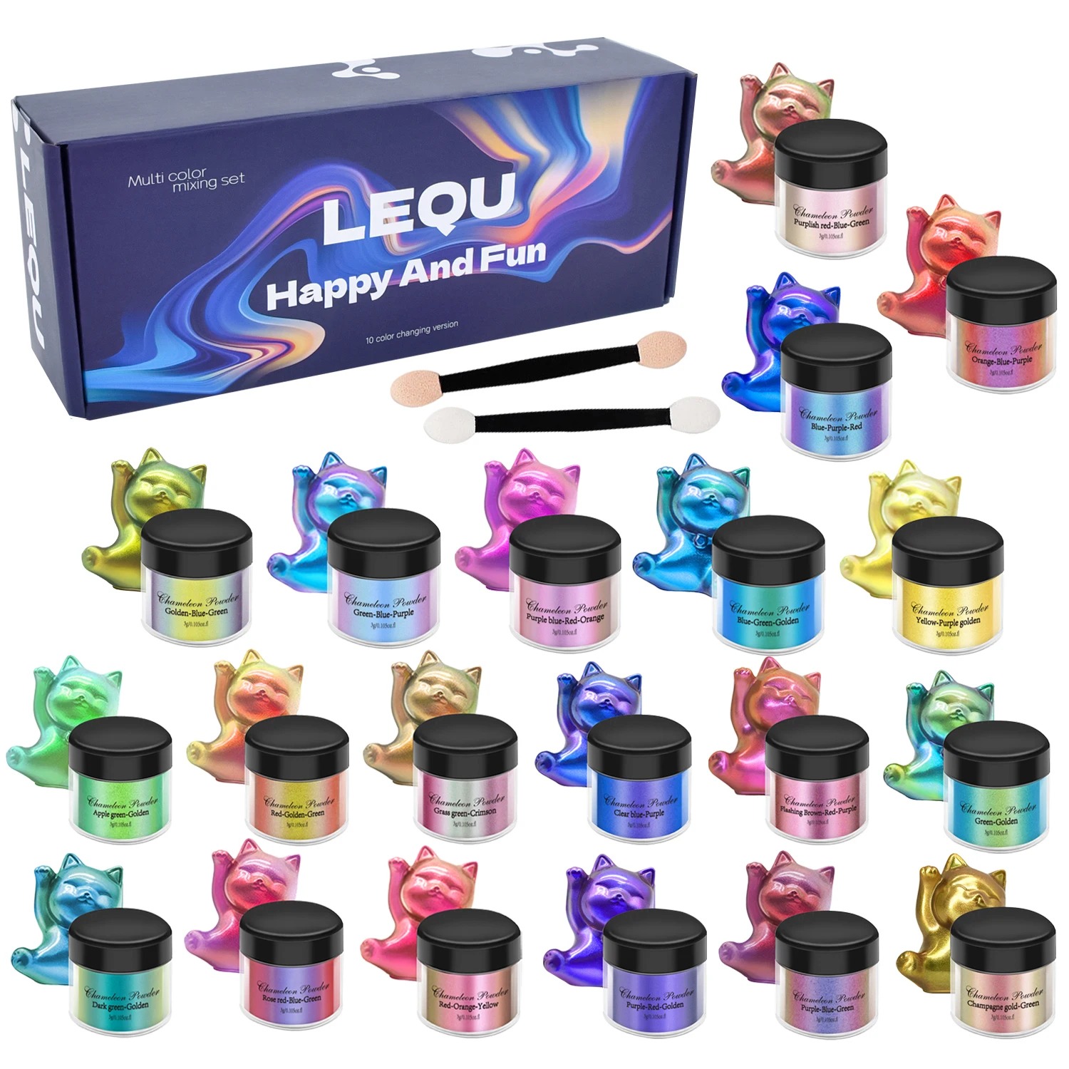 A set of chameleon pink nail c - Resin Pigment Set recensie en prijs