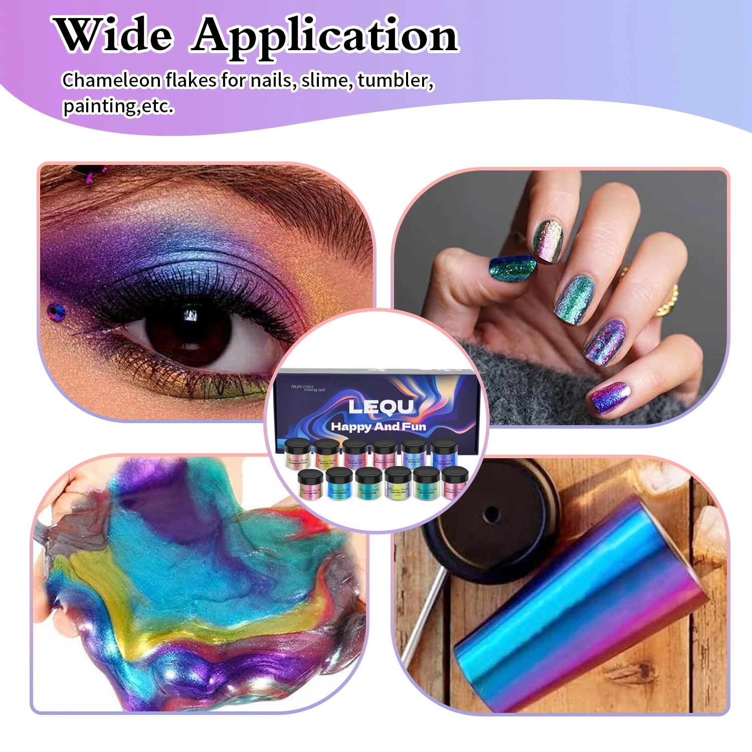 A set of chameleon pink nail c - Resin Pigment Set recensie en prijs