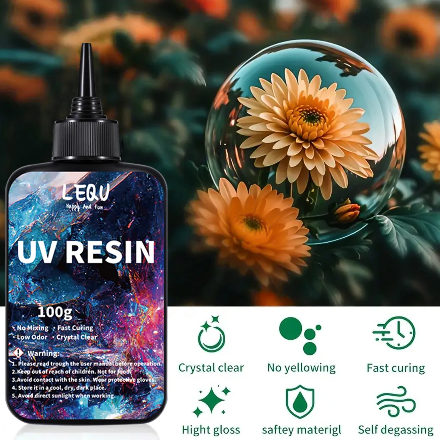 100g UV resin transparent hard - Epoxy Uv Resin Kit recensie en prijs