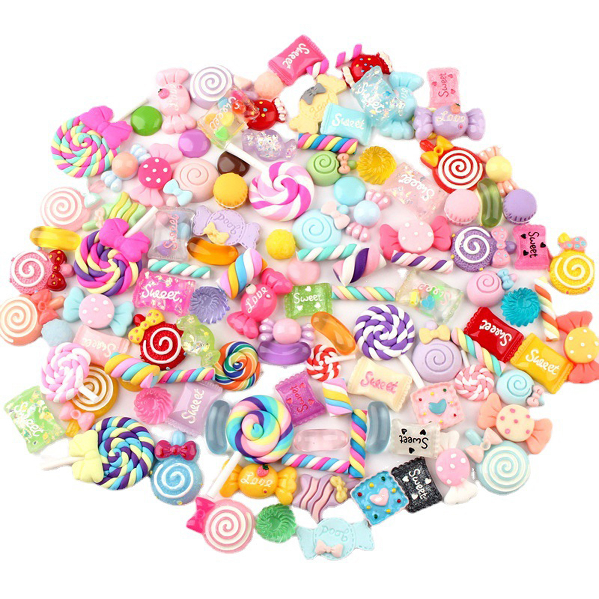 30pcs Random Candy Slime Charm - Resin Jewelry Kit recensie en prijs