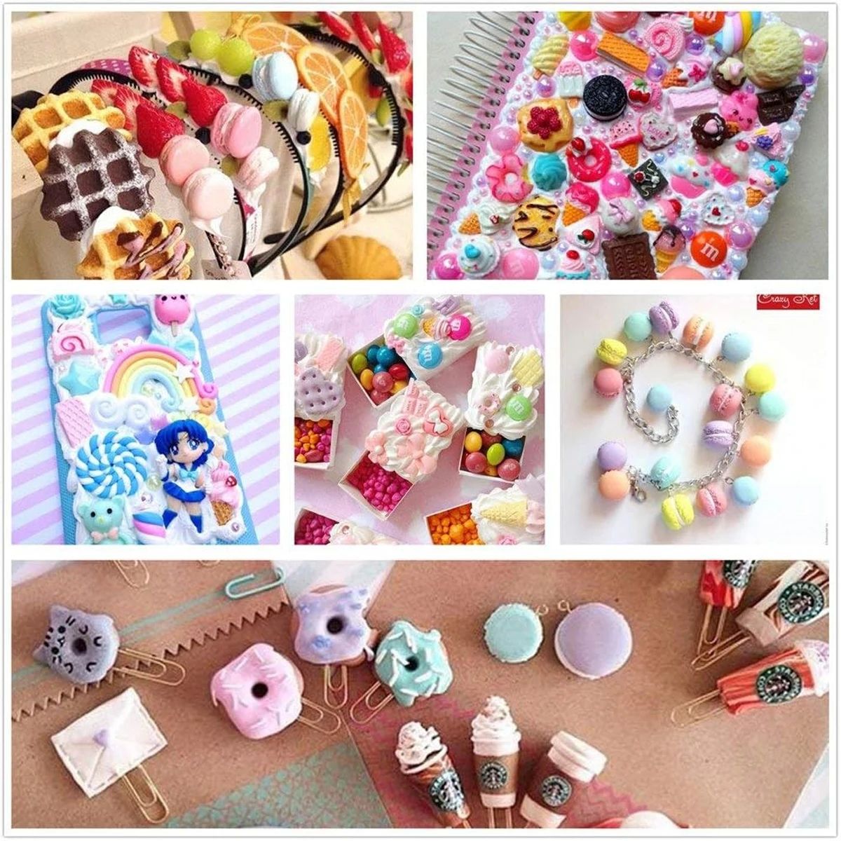 30pcs Random Candy Slime Charm - Resin Jewelry Kit recensie en prijs