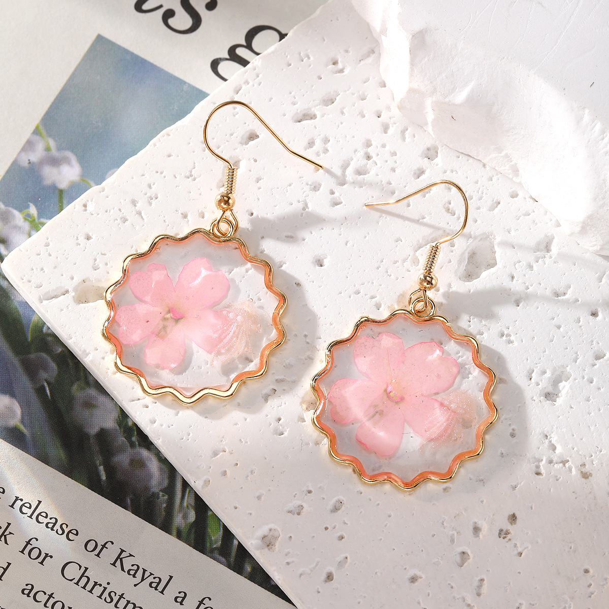 New Dried Flower Dangle Earrin - Dried Flower Bulk recensie en prijs