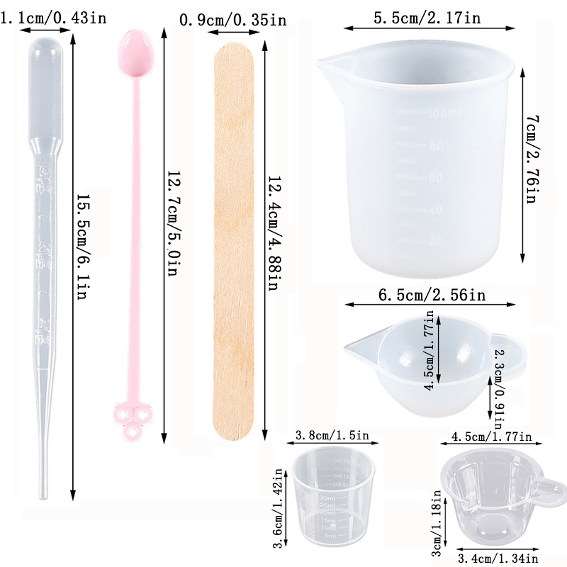 Epoxy Resin Tools Kit Silicone - Mixing Cup Silicone recensie en prijs