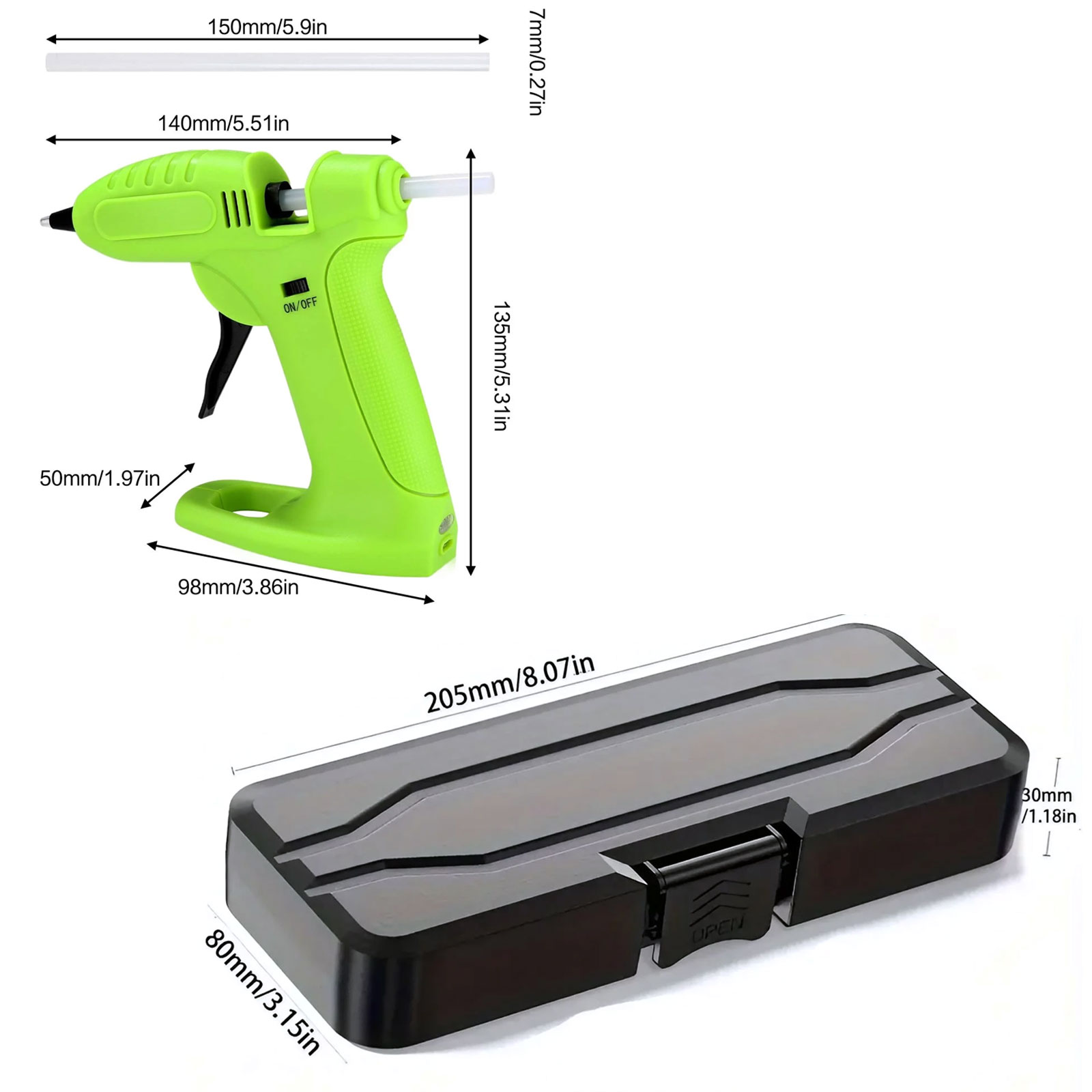 Cordless Hot Glue Gun (Fast-He - Heat Gun Small recensie en prijs