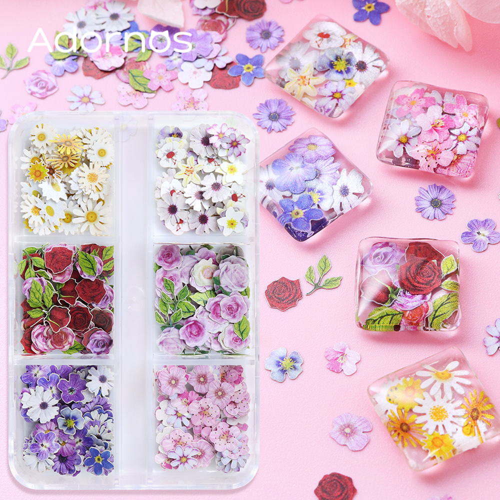6 Grids Flowers Wood Pulp Chip - Resin Craft Ideas recensie en prijs