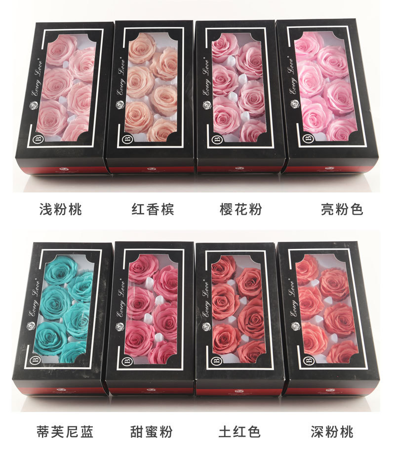 6pcs Eternal Rose Flower Heads - Dried Flower Bulk recensie en prijs