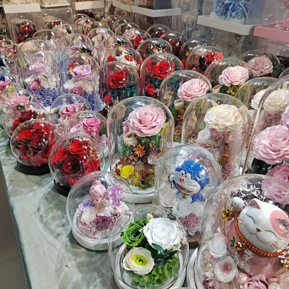 6pcs Eternal Rose Flower Heads - Dried Flower Bulk recensie en prijs