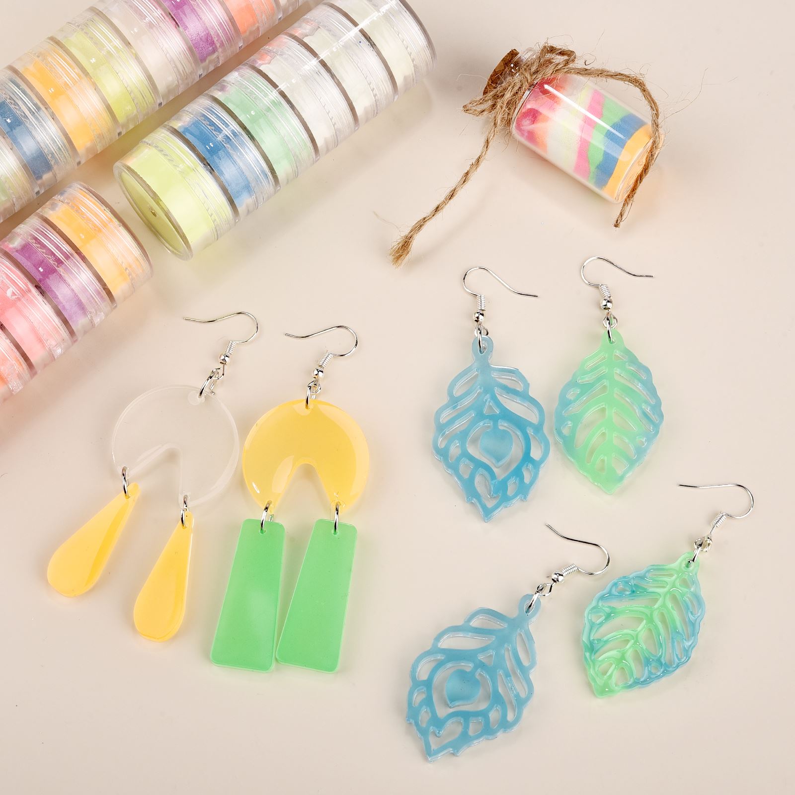 6 Colors/Set Luminous Powder R - Resin Pigment Set recensie en prijs