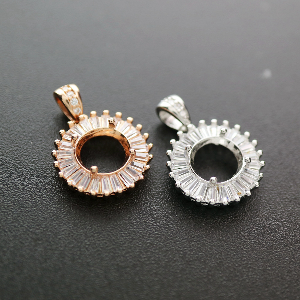 4-12MM Round Bezel Rose Gold S - Bezels Set Pendant recensie en prijs