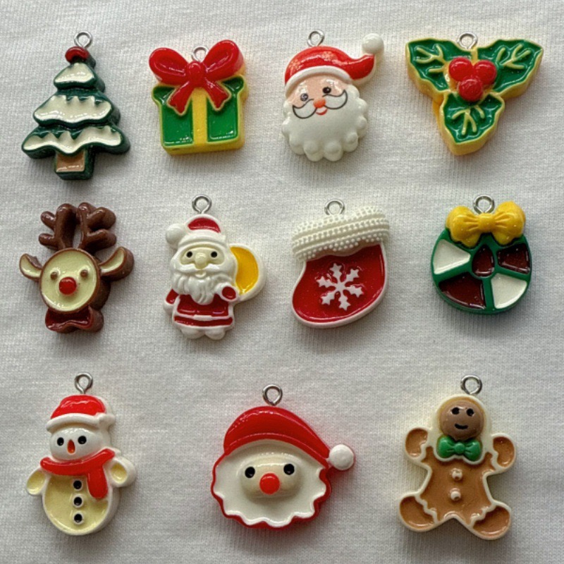 10pcs Christmas Cartoon Series - Resin Craft Projects recensie en prijs